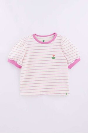 Blusa Basica Manguinha Listrado