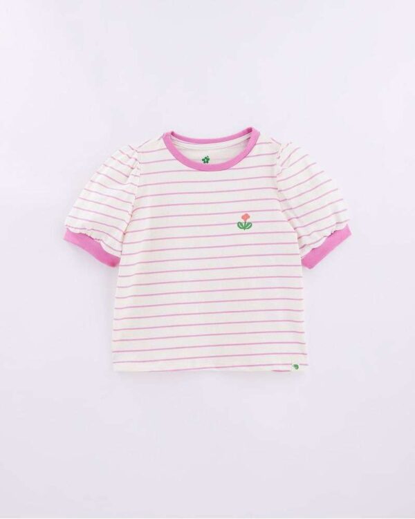 Blusa Basica Manguinha Listrado