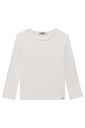 Blusa Menina Kukiê em Malha Térmica Branca