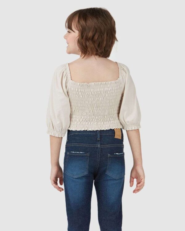 Blusa Infantil Menina Decote Ombro a Ombro em Algodão Malwee Kids - Imagem 5