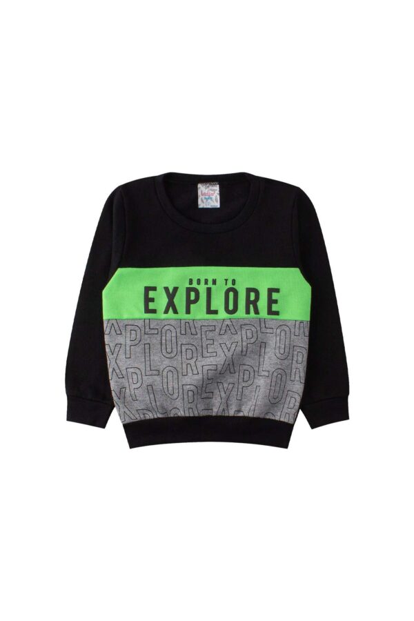 Conjunto Infantil Masculino Moletom Peluciado Explore - Imagem 2