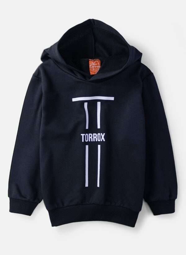 Conjunto Infantil Menino Moletom com Capuz Preto Torrox - Imagem 3