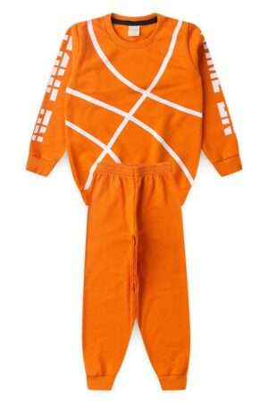 Conjunto Inverno Menino Laranja Basketball