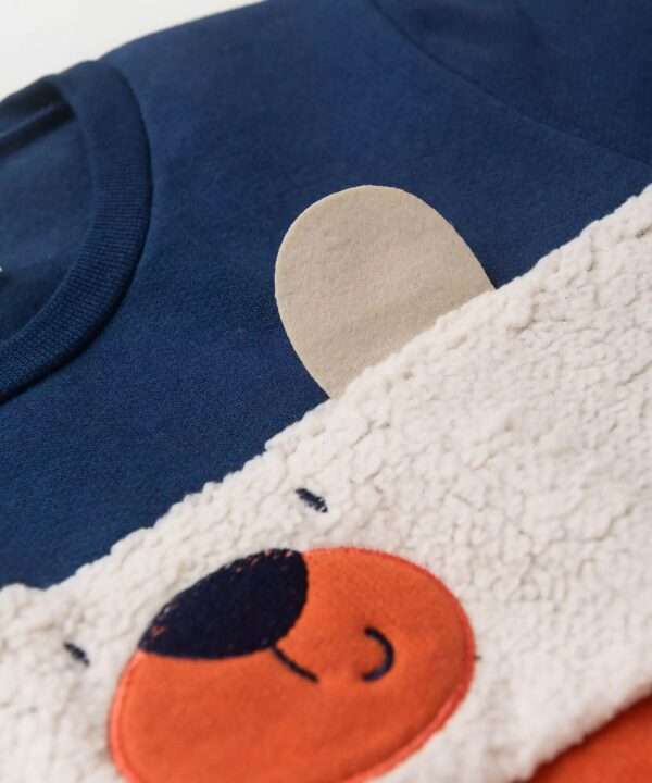 Conjunto de Inverno para Menino Ursinho em Marinho 2 - Conjunto de Inverno para Menino Ursinho em Marinho