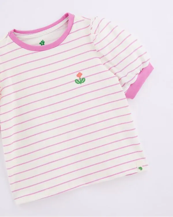 Blusa Basica Manguinha Listrado 2 - Blusa Basica Manguinha Listrado