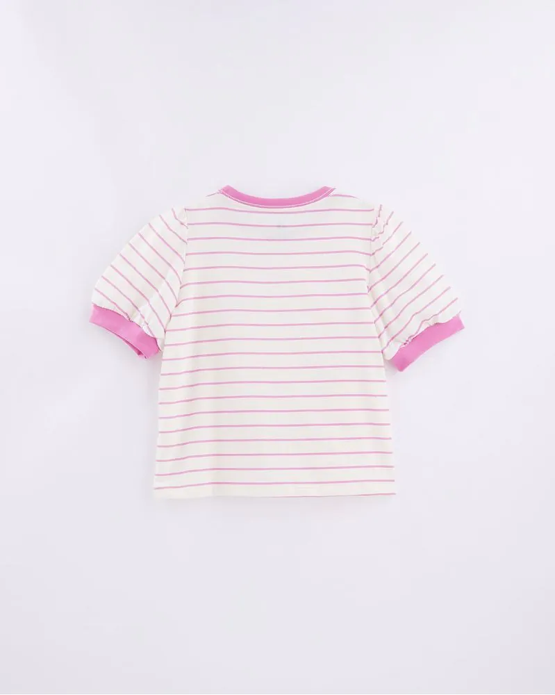 Blusa Basica Manguinha Listrado Blusa Basica Manguinha Listrado 3 - Blusa Basica Manguinha Listrado