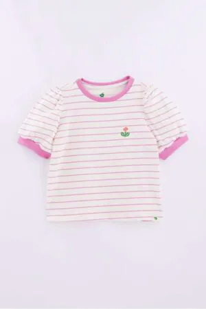 Blusa Basica Manguinha Listrado