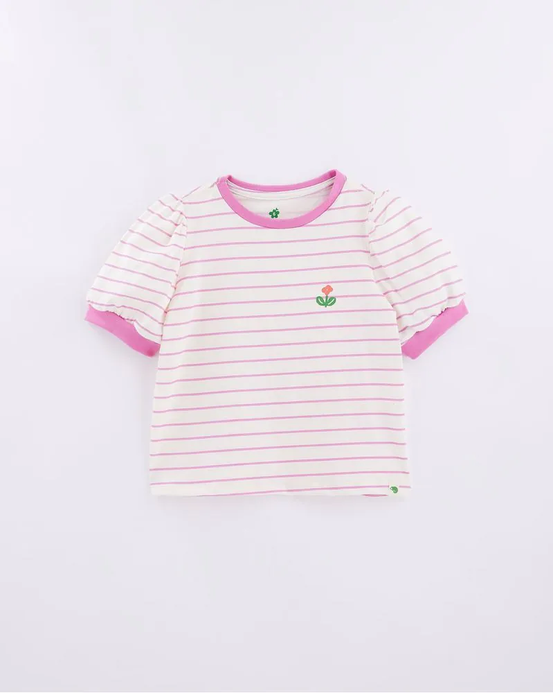 Blusa Basica Manguinha Listrado Blusa Basica Manguinha Listrado - Blusa Basica Manguinha Listrado