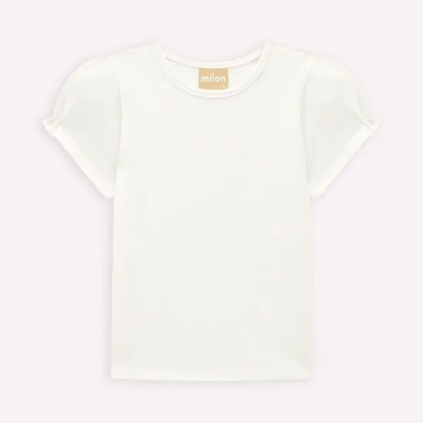 Blusa Infantil Menina Basica Milon - Blusa Infantil Menina Básica Milon