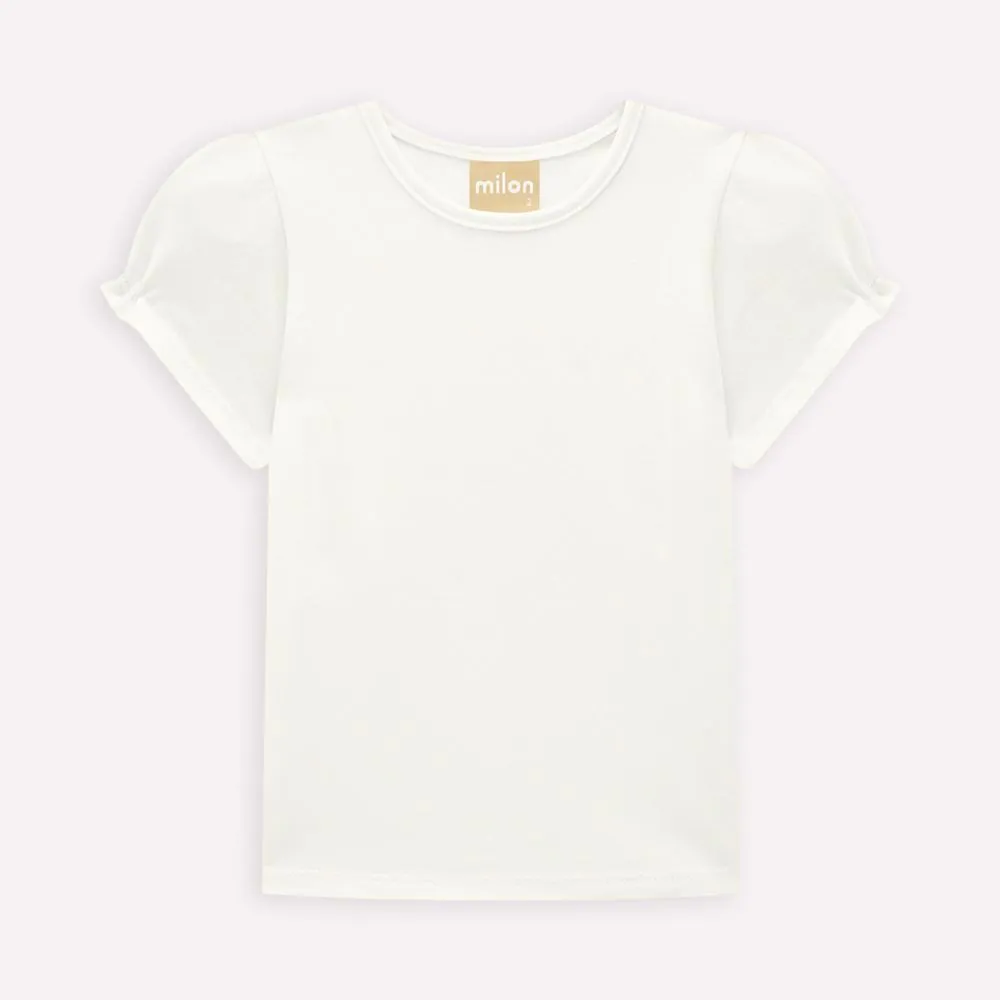 Blusa Infantil Menina Basica Milon - Blusa Infantil Menina Básica Milon