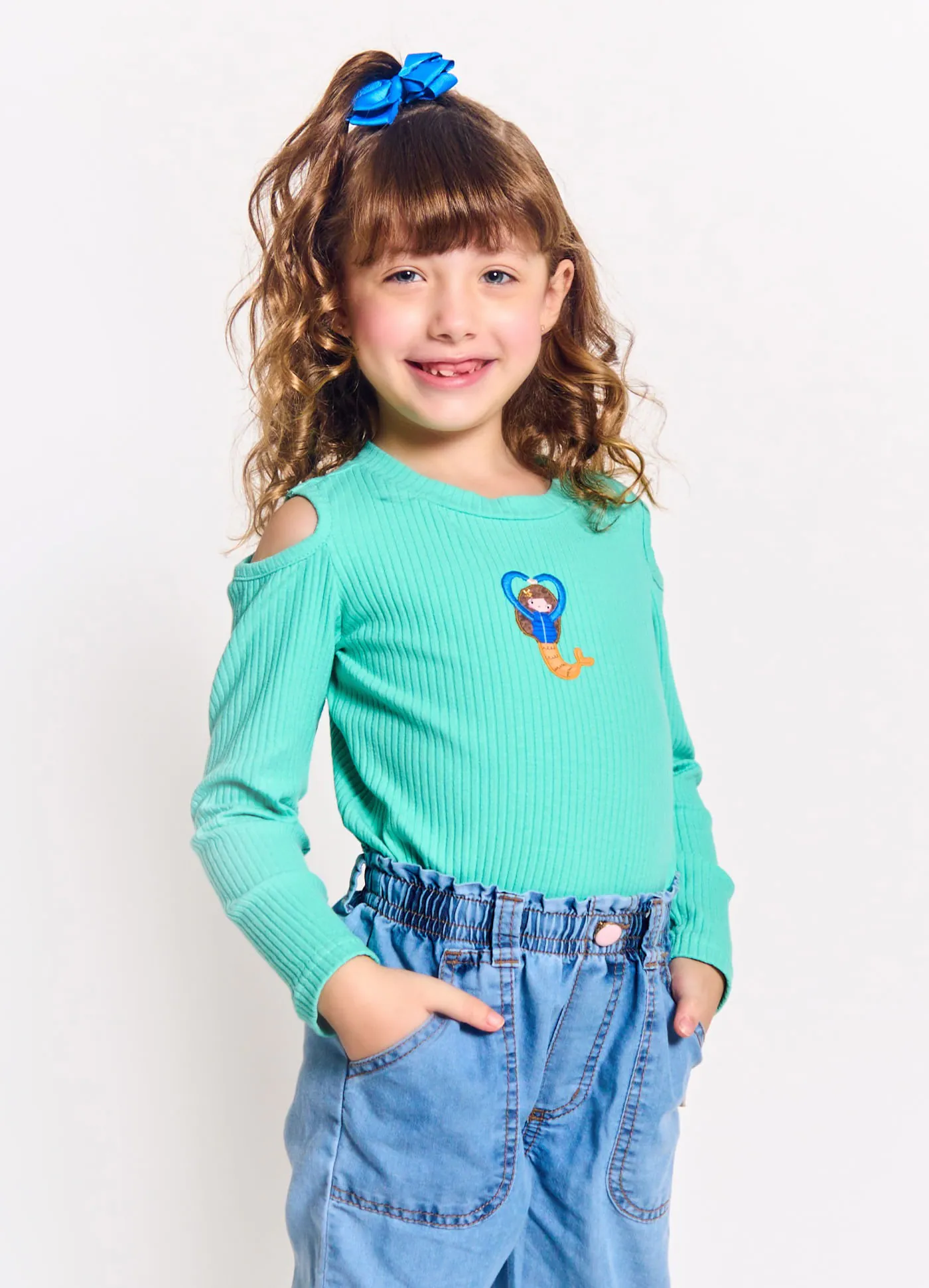 Blusa Infantil Menina Estampa Bosque Aquatico 3 - Blusa Infantil Menina Estampa Bosque Aquático