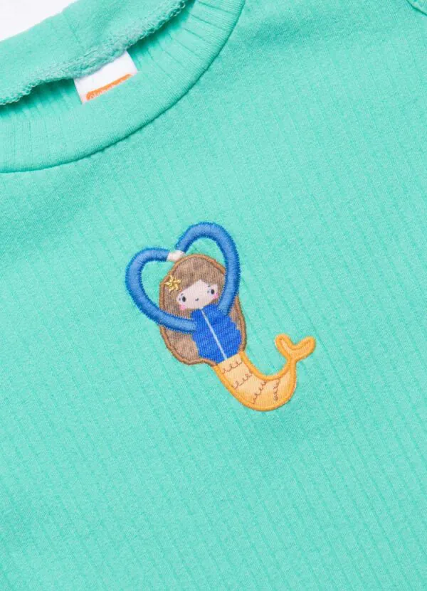 Blusa Infantil Menina Estampa Bosque Aquatico 6 - Blusa Infantil Menina Estampa Bosque Aquático