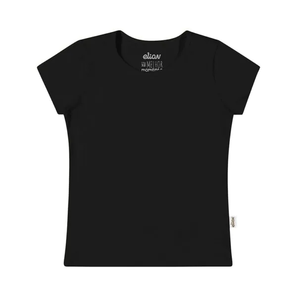 Blusa Infantil Preta Elian - Blusa Infantil Preta Elian