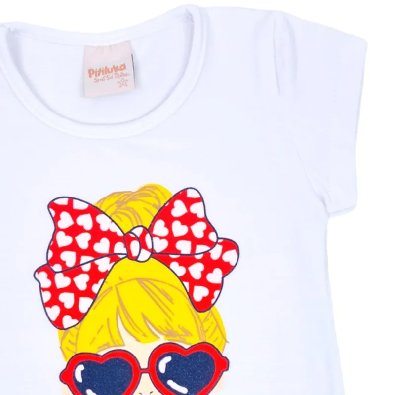 Blusa Kids Menina Super Today Branca 2 - Blusa Kids Menina Super Today Branca