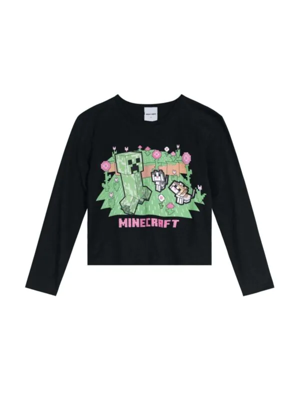 Blusa Minecraft Infantil Menina Brandili 2 - Blusa Minecraft Infantil Menina Brandili