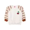 Conjunto Infantil Feminino Moletom Sublimado Peluciado Cherry - Imagem 2