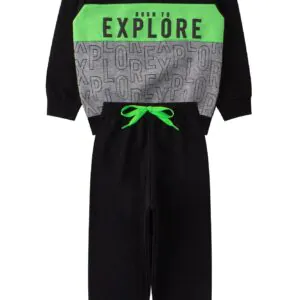 Conjunto Infantil Masculino Moletom Peluciado Explore