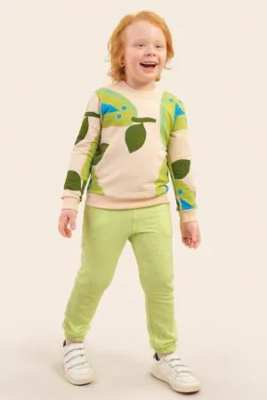 Conjunto Infantil Menino Moletom Bugbee Baunilha