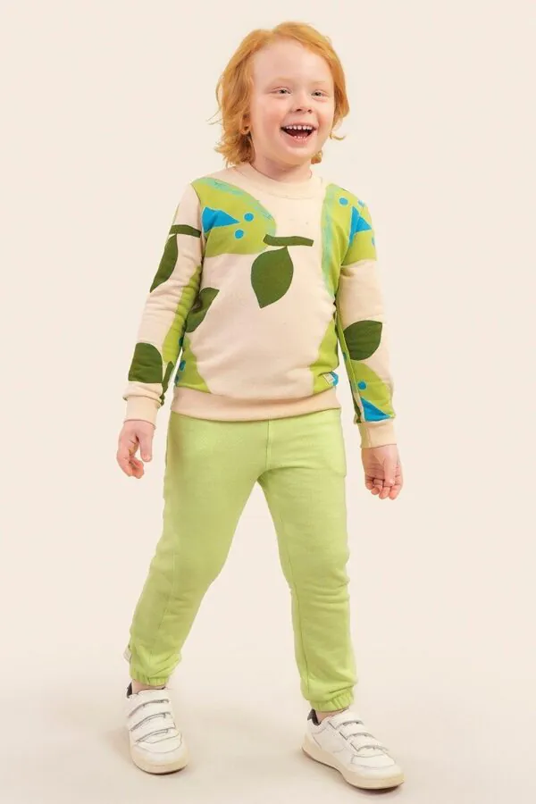 Conjunto Infantil Menino Moletom Bugbee Baunilha - Conjunto Infantil Menino Moletom Bugbee Baunilha