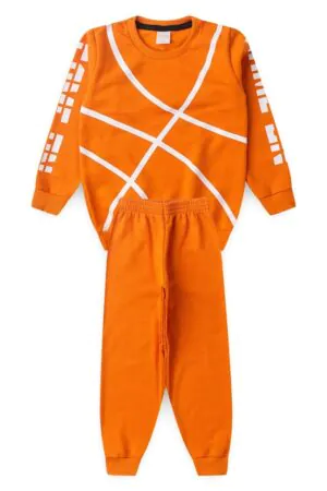 Conjunto Inverno Menino Laranja Basketball