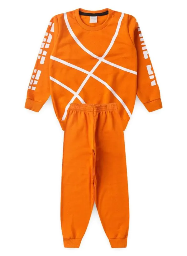 Conjunto Inverno Menino Laranja Basketball - Conjunto Inverno Menino Laranja Basketball